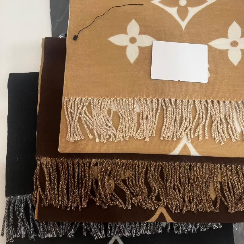 Newly designed warm wool and cashmere shawl, thick animal print luxury winter scarf